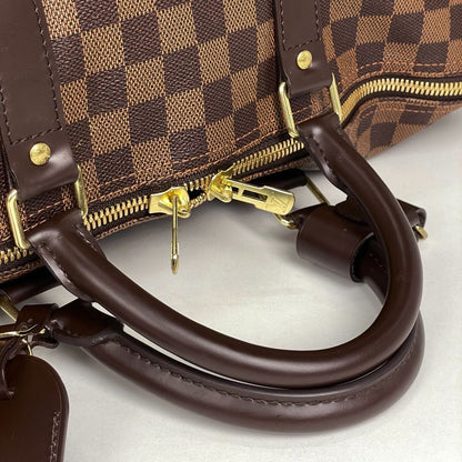 Louis Vuitton Keepall 50 Travel Boston Bag Damier Brown