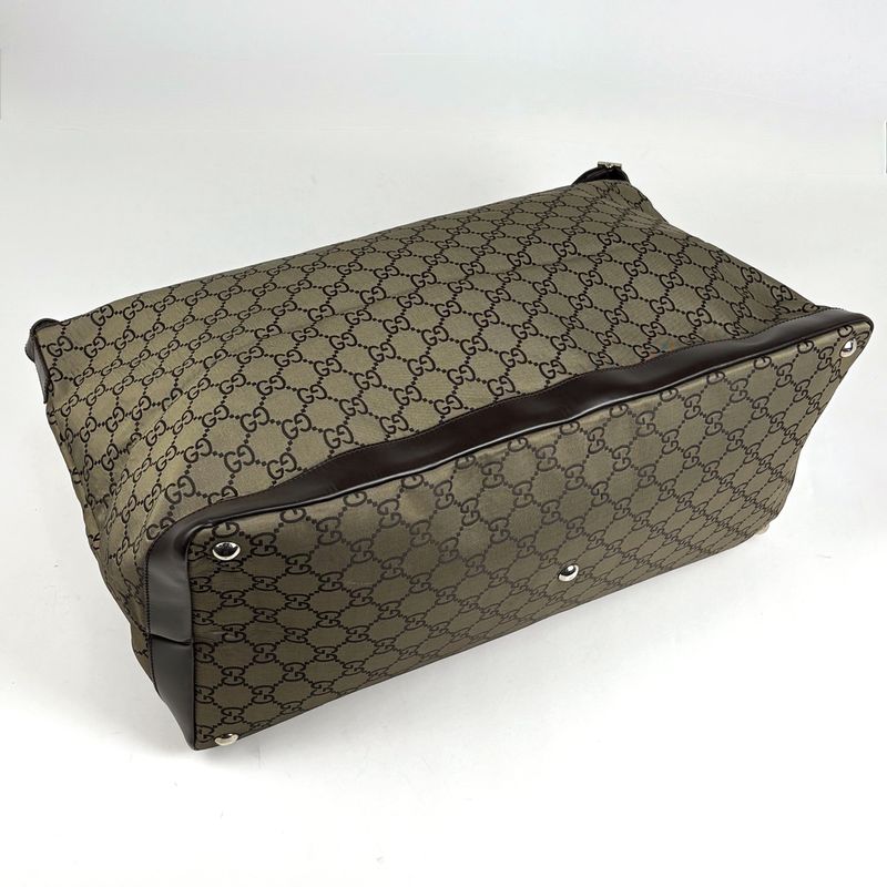 Gucci GG Pattern Shoulder Bag Sports Canvas Brown