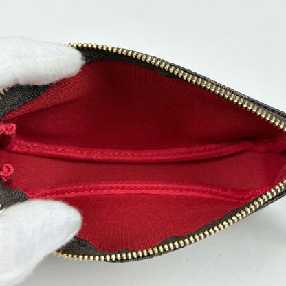 Louis Vuitton Mini Pochette Makeup Cosmetics Pouch Damier Brown