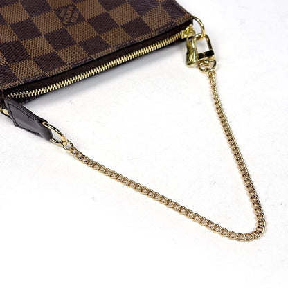 Louis Vuitton Mini Pochette Makeup Cosmetics Pouch Damier Brown