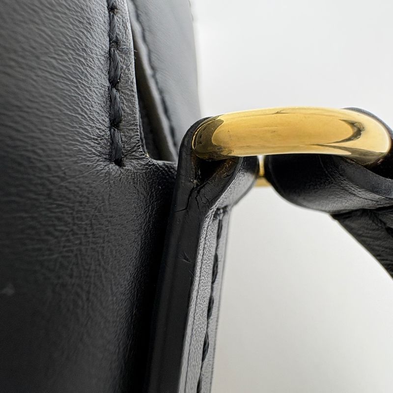 Louis Vuitton Saintonge Crossbody Shoulder Bag Monogram Brown Noir Black