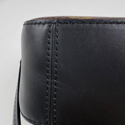 Louis Vuitton Saintonge Crossbody Shoulder Bag Monogram Brown Noir Black