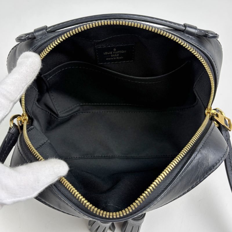 Louis Vuitton Saintonge Crossbody Shoulder Bag Monogram Brown Noir Black