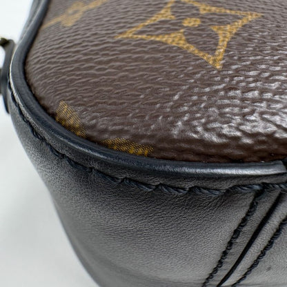Louis Vuitton Saintonge Crossbody Shoulder Bag Monogram Brown Noir Black