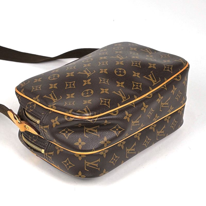 Louis Vuitton Reporter PM Crossbody Shoulder Bag Monogram Brown