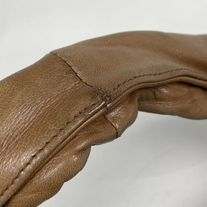 Bottega Veneta Intrecciato Shoulder Bag Leather Brown