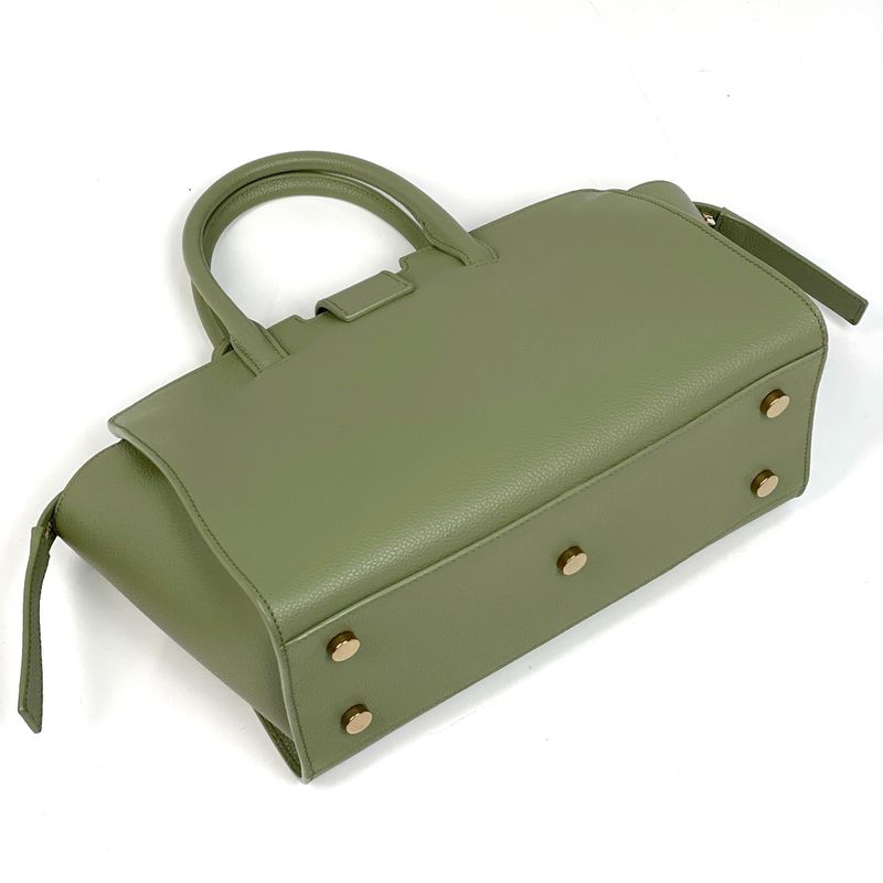 Saint Laurent Paris Downtown Baby 2-Way Shoulder Bag Leather Green