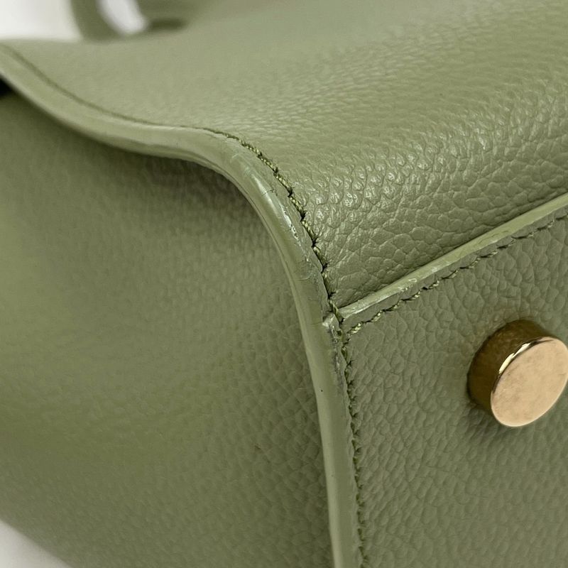 Saint Laurent Paris Downtown Baby 2-Way Shoulder Bag Leather Green