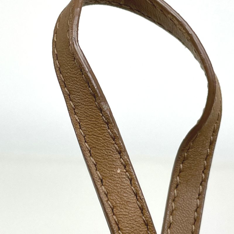 Bottega Veneta Intrecciato Shoulder Bag Leather Brown