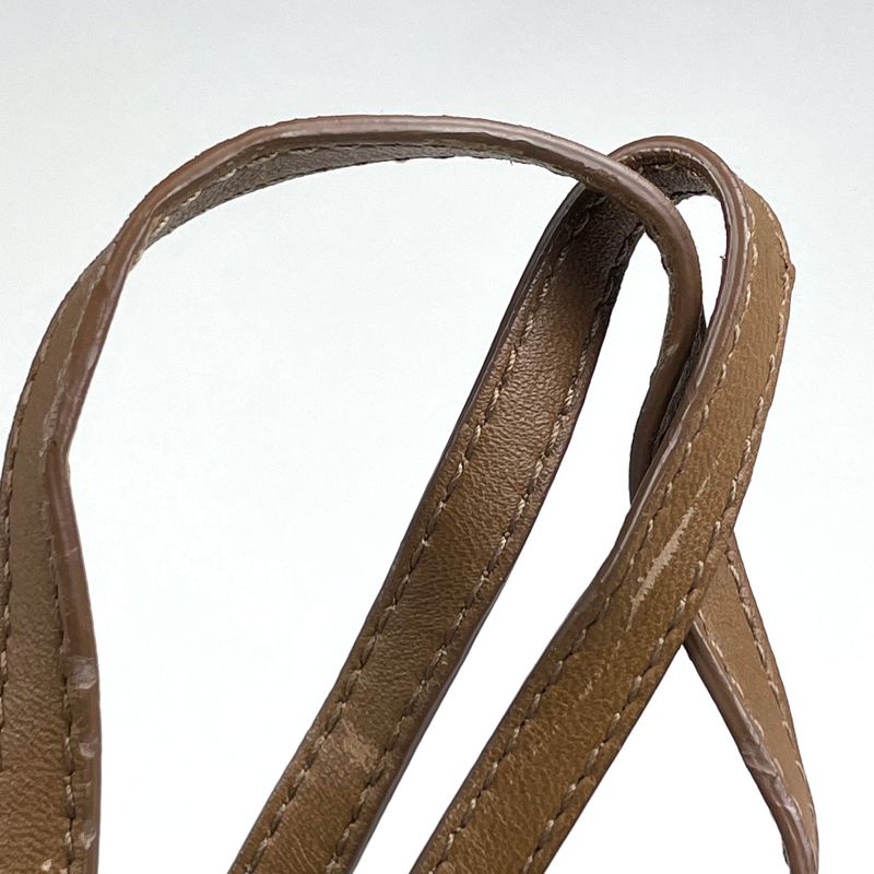 Bottega Veneta Intrecciato Shoulder Bag Leather Brown