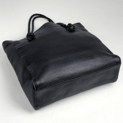 Gucci Interlocking Tote Shoulder Leather Black