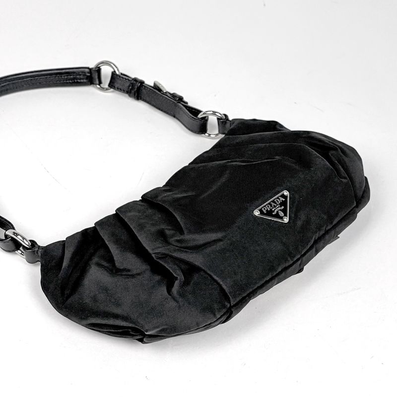 Prada Shoulder Bag Patchwork Nylon Nero