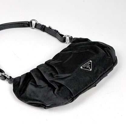 Prada Shoulder Bag Patchwork Nylon Nero