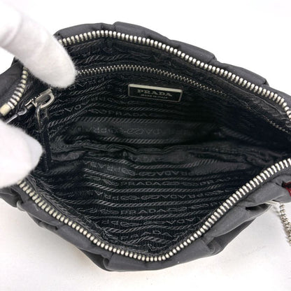 Prada Shoulder Bag Patchwork Nylon Nero