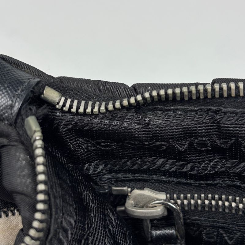 Prada Shoulder Bag Patchwork Nylon Nero