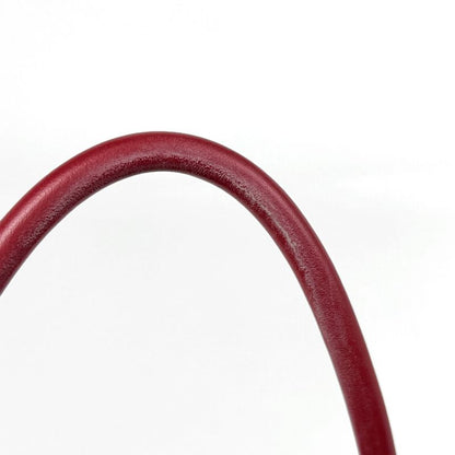 Prada Logo 2-Way Shoulder Bag Saffiano Leather Red