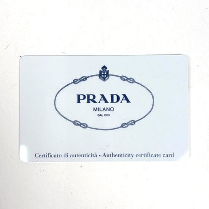 Prada Logo 2-Way Shoulder Bag Saffiano Leather Red