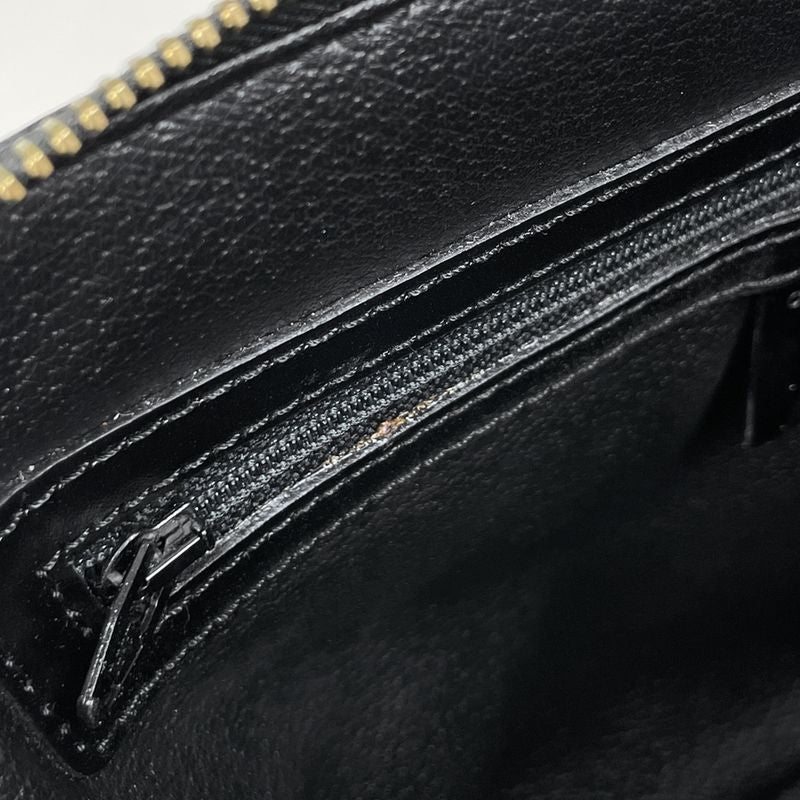 Celine Macadam Pattern 2-Way Shoulder Bag Black Brown