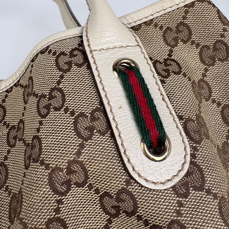 Gucci Prince Tote Shoulder Bag Ribbon Sherry
