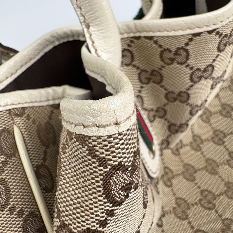 Gucci Prince Tote Shoulder Bag Ribbon Sherry