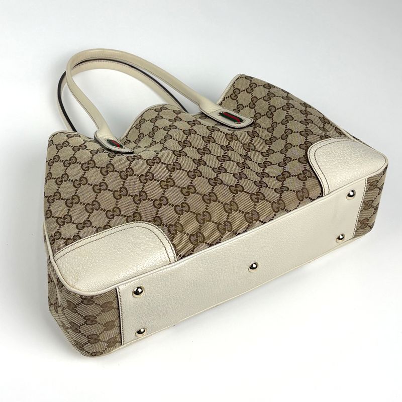 Gucci Prince Tote Shoulder Bag Ribbon Sherry