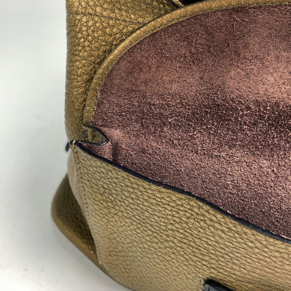 Loewe Anagram 2-Way Shoulder Bag Leather Gold