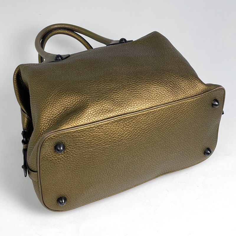 Loewe Anagram 2-Way Shoulder Bag Leather Gold
