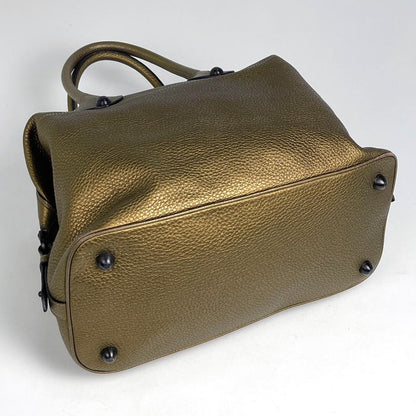 Loewe Anagram 2-Way Shoulder Bag Leather Gold