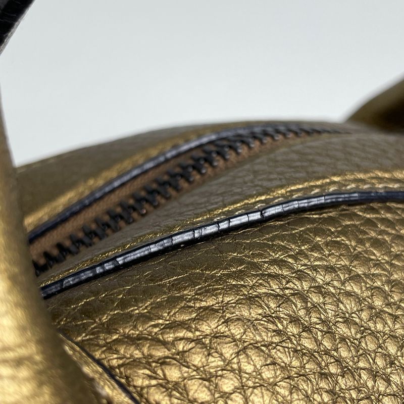 Loewe Anagram 2-Way Shoulder Bag Leather Gold