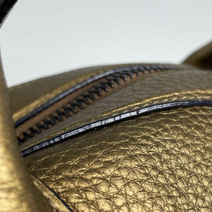 Loewe Anagram 2-Way Shoulder Bag Leather Gold