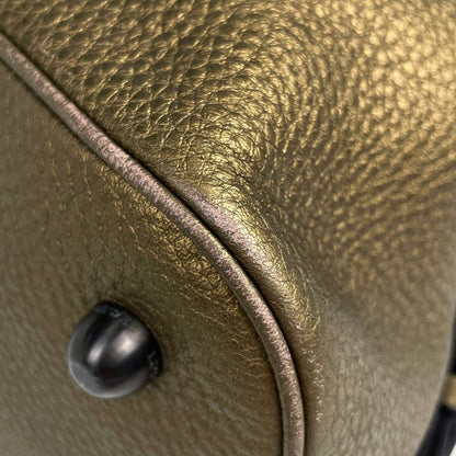Loewe Anagram 2-Way Shoulder Bag Leather Gold