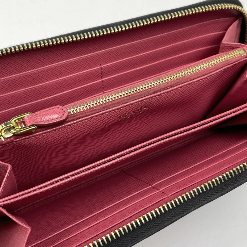 Prada Logo Zip Around Wallet Universal Studio Collaboration Frankenstein