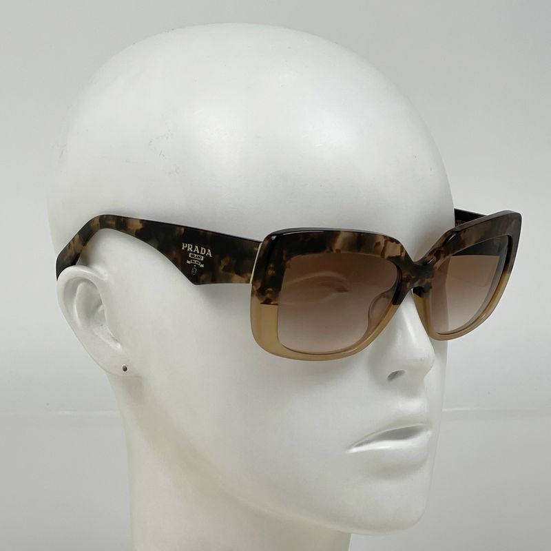 Prada Logo Sunglasses Eyewear Plastic Brown