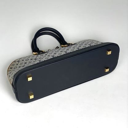 Louis Vuitton Alma Long Handbag Monogram Mini Blue