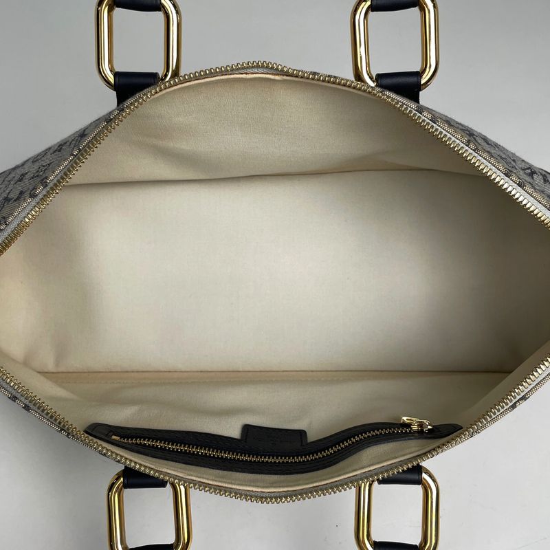 Louis Vuitton Alma Long Handbag Monogram Mini Blue
