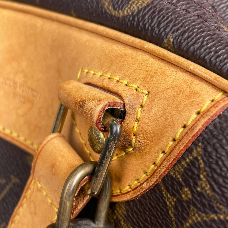 Louis Vuitton Excursion Shoes Case Handbag Monogram Brown
