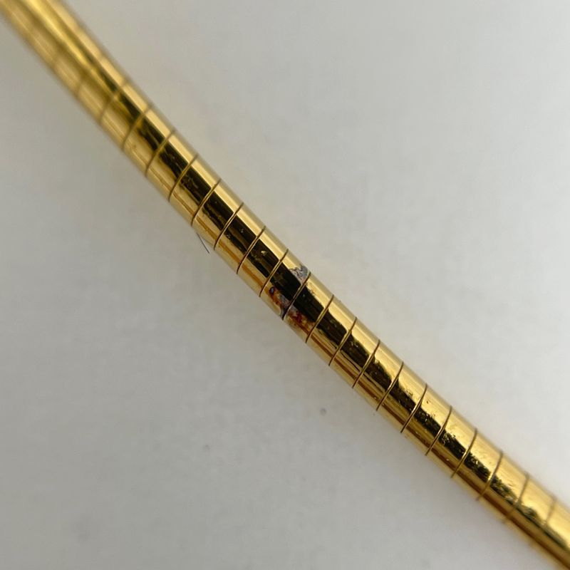 Hermes Pop Necklace Logo Gold Plated White