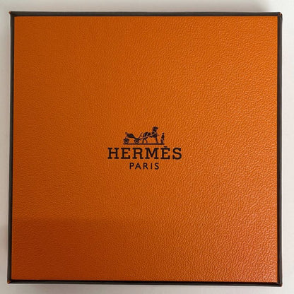 Hermes Pop Necklace Logo Gold Plated White