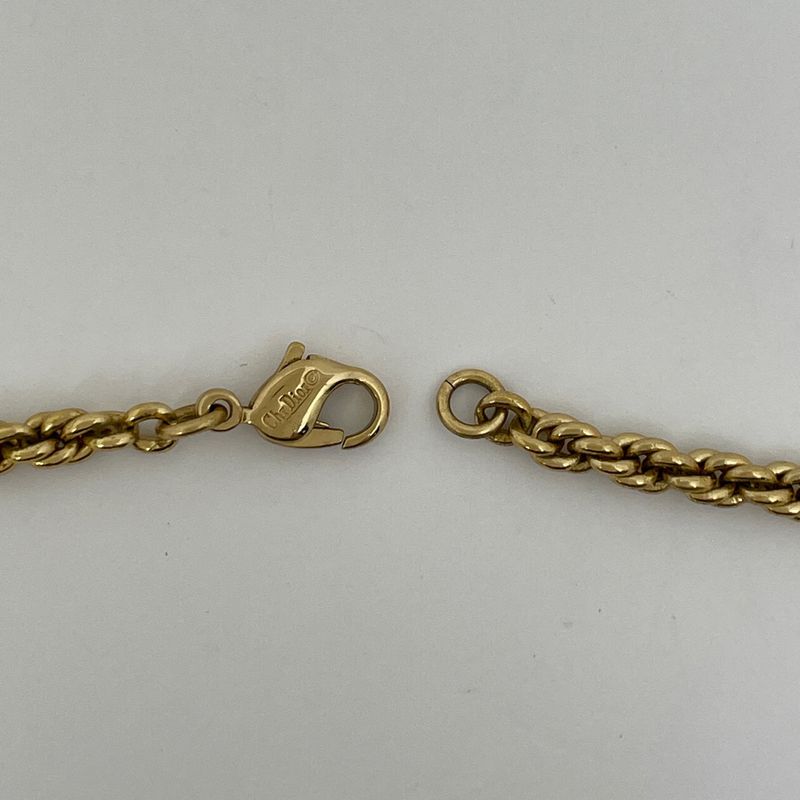 Dior Oval Necklace Gold Plated