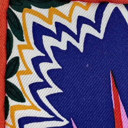 Hermes Carre 90 Mountain Zebra Scarf Silk Pink Multicolor