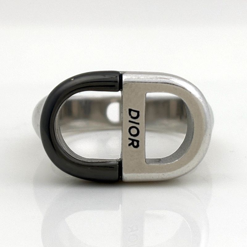 Dior Logo Ring CD Silver