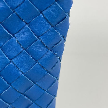 Bottega Veneta Intrecciato Tote Leather Blue
