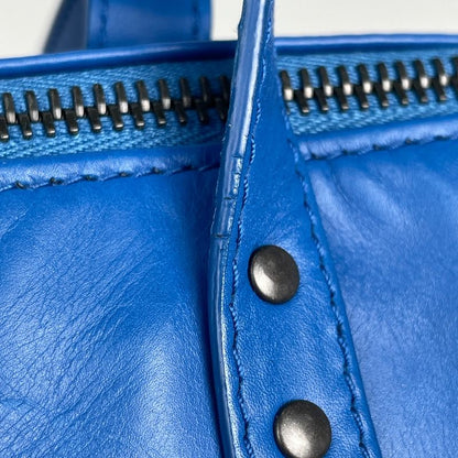 Bottega Veneta Intrecciato Tote Leather Blue