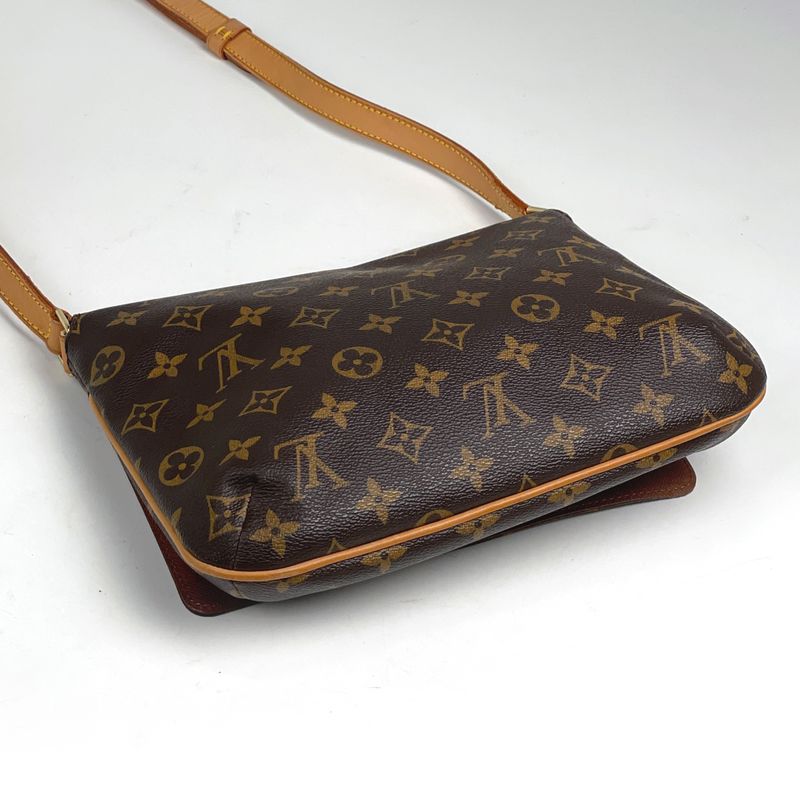 Louis Vuitton Musette Tango Long Crossbody Shoulder Bag Monogram Brown