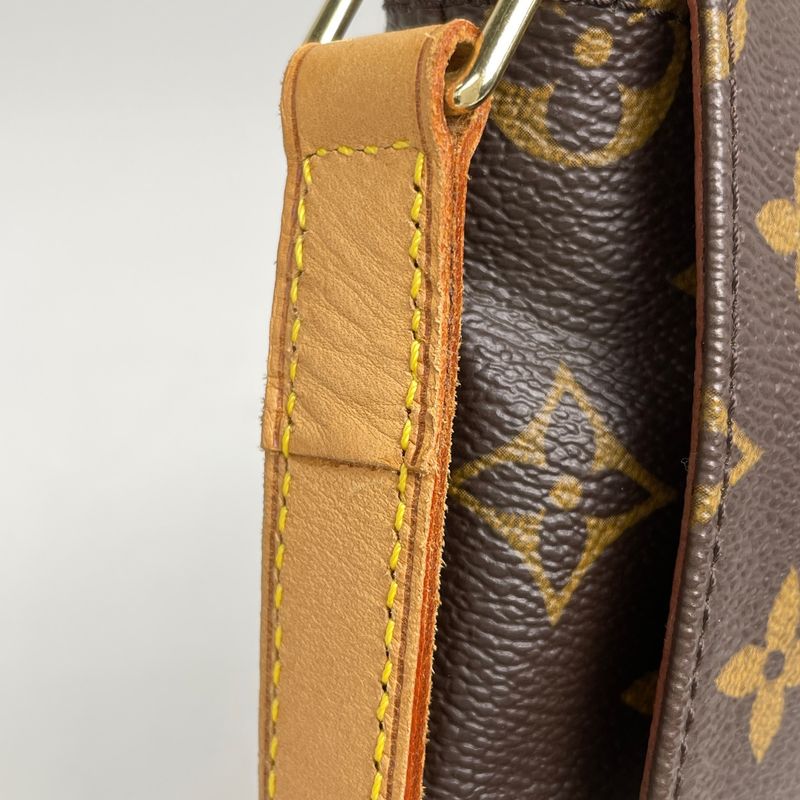 Louis Vuitton Musette Tango Long Crossbody Shoulder Bag Monogram Brown