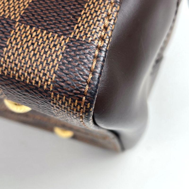 Louis Vuitton Kensington Bowling Handbag Damier Brown
