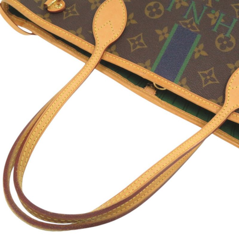 Louis Vuitton Neverfull PM Pouch Monogram Green Tote