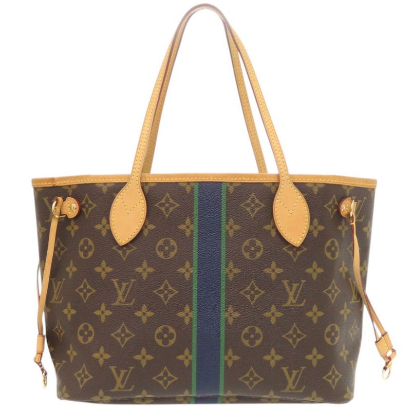 Louis Vuitton Neverfull PM Pouch Monogram Green Tote