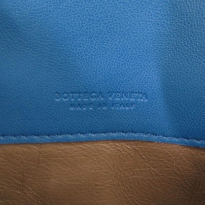 Bottega Veneta Intrecciato Leather Ayer's Blue Wallet