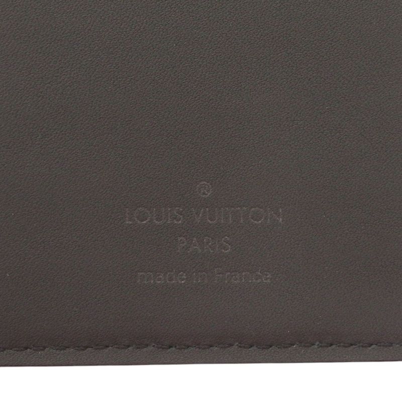 Louis Vuitton Portefeuille Brother NM LV Aerogram IC Leather Black Wallet